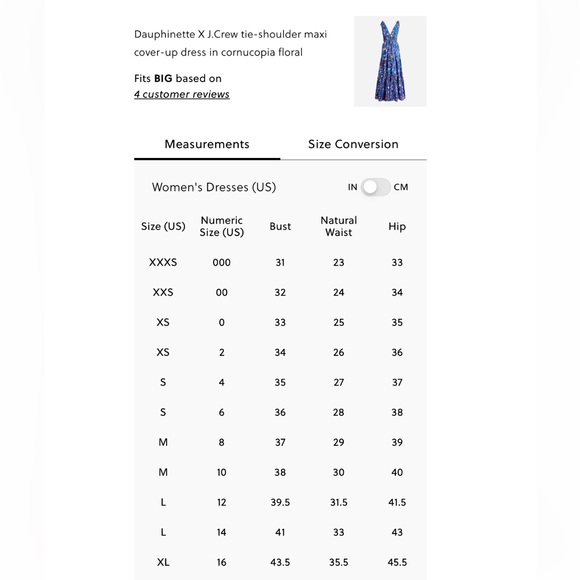 J.Crew Dauphinette X Tie-Shoulder Maxi Cover-Up Dress Cornucopia Floral XL $248 - Picture 10 of 10